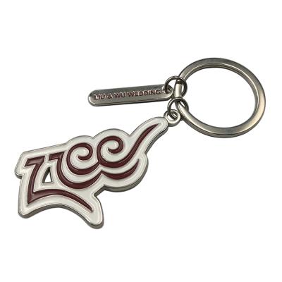 China Custom Gifts / Keepsake Metal To Engrave Name Logo Enamel Wedding Gifts Keychain With Key Rings for sale