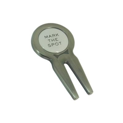 China wholesale custom 3d metal golf divot repair tool with custom metal golf ball marker for sale