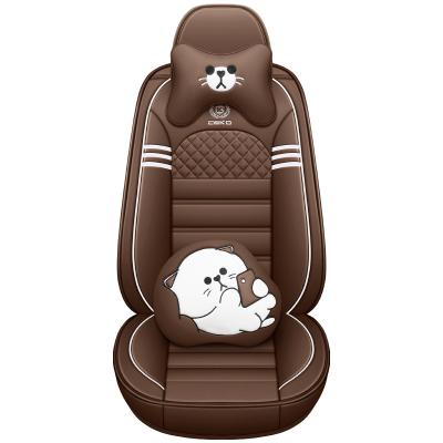 China Business / Luxury Full Set Vehicle Seat Cover Car Seat Covers Universal Fit Leather Cushions For Tesla for sale