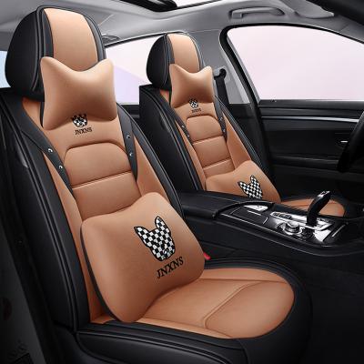 China Business / Tech Luxury Fabric Fully Surrounded Waterproof Cushion Car Seat Cover for sale