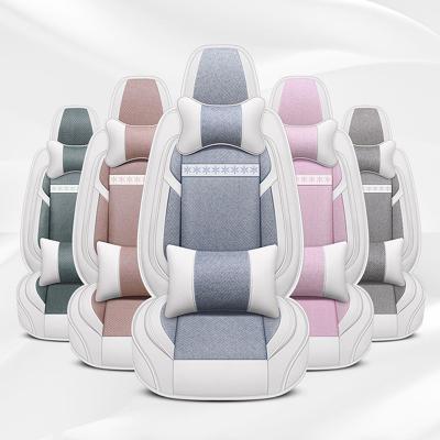 China Business / PVC Luxury Leather Full Set Luxury Seat Cover Sports Cushion Car Seat Covers for sale