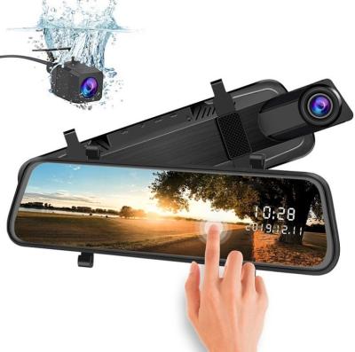 China 10 Inch Waterproof Front and Rear View Mirror Rear View Mirror Dual Cam Dash Cam Car Camera GPS WIFI VCR Camera for sale