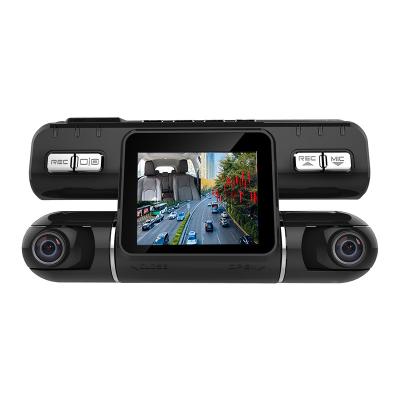 China Waterproof Car DVR Dual Lens Driving Recorder Outdoor and Indoor Dual Recording Left 1080P Right 480P Driving Recorder Car Black Box for sale