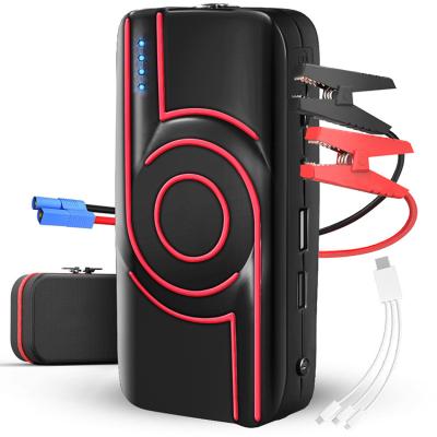 China Portable Auto Power Starter Car Battery Charger 8000mAh Battery Booster Power Bank Car Emergency Start Power 180*90*87mm for sale