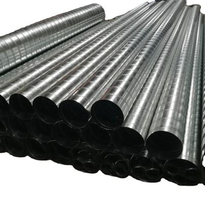 China industrial galvanized steel spiral duct/spiral pipe air duct/ for sale