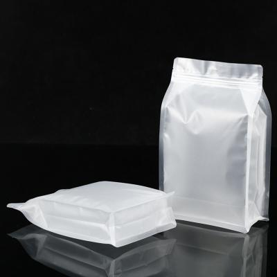 China Flat Bottom Recyclable Frosted Side Gusset Pouch Bag Packaging Plastic Bag for sale