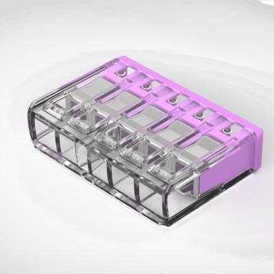 China Electric Power 5 Terminals 2773 Terminal Blocks Fast Wire Light Electronic Terminal Block LED for sale