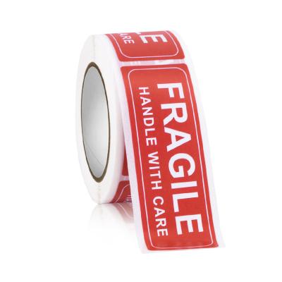 China Waterproof High Cost Effective Custom Fragile Stickers Fragile Sticker Labels for sale