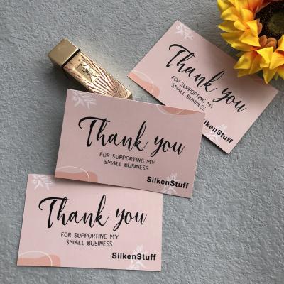 China Recyled Luxury Custom Printing With Your Logo For Thank You Note Cards With Shopping And Gift Envelopes And Packaging for sale