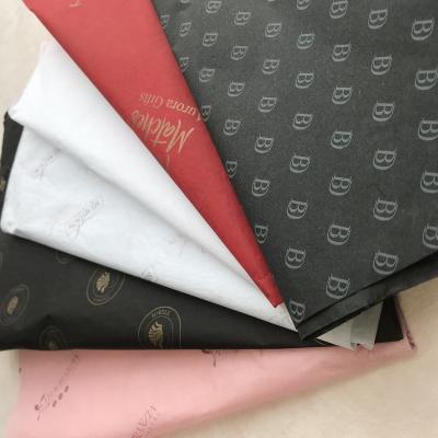 China Good quality waterproof custom logo for clothes fabric wrapping paperHot sale 17gsm products for sale