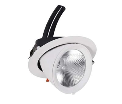 China Warehouse mall indoor commercial office 20W 30W 40W down ceiling light anti-glare adjustable recessed spot led downlight for sale