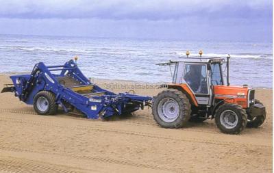 China Best Price Beach Sand Cleaner Hydraulic Operating Beach Cleaning Sweeper With Bucket for sale