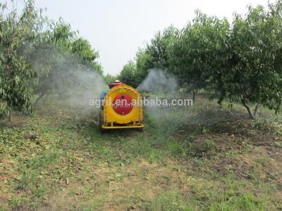 China High Efficient Trailer Type Vineyard Use Farm Garden Fruit Tree Orchard Boom Tank Air Jet Sprayer With High Press Diaphragm Pump for sale