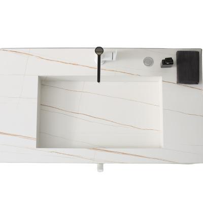 China Customized Cabinets Gray Bathroom Vanity Sale Soft Wall Mounted Black Silver White Light Style Mirrored Copper Customized Parts for sale