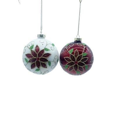 China Glass Manufacturers Direct Selling Christmas Glass Balls Modern Christmas Baubles for sale