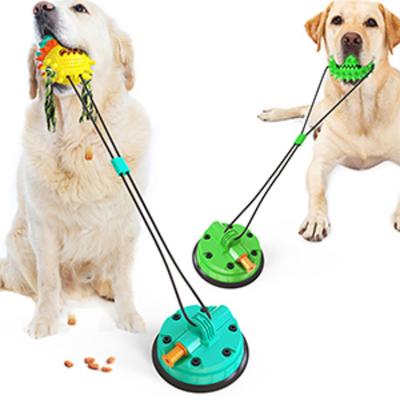 China Sustainable High Quality Wholesale Best Selling Eco Pet Supplies Interactive Rubber Suction Cup Dog Toys for sale