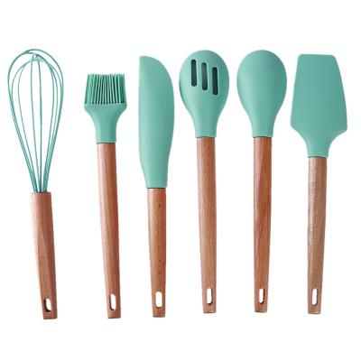 China 2021 Viable Chinese Premium Heat Resistant Cooking Tools Spatula Cookware Set Non Stick Cookware Set for sale