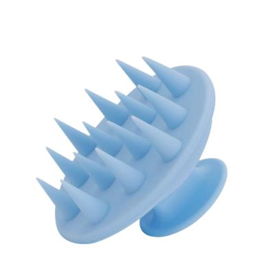 China EXFOLIATE Head Scalp Massager Head Hair Shampoo Comb Shampoo Silicon Scrubber Massager Cleaning Shower for sale