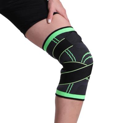 China Adjustable elasticity 3d breathable adjustable anti-skid sport knitted 8mm knee sleeves compression knee sleeves lifting neoprene for sale