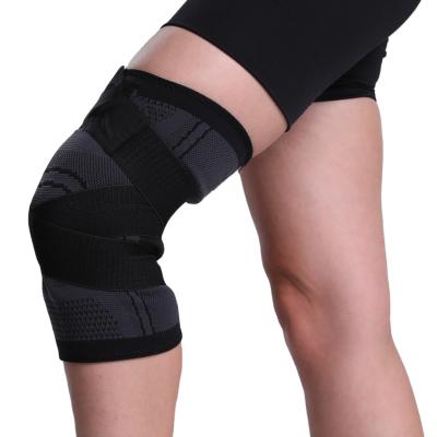 China Adjustable Elasticity Breathable Nylon Knee Sleeves 7mm Neoprene Weight Lifting Knee Sleeve Compression Sleeve Basketball for sale