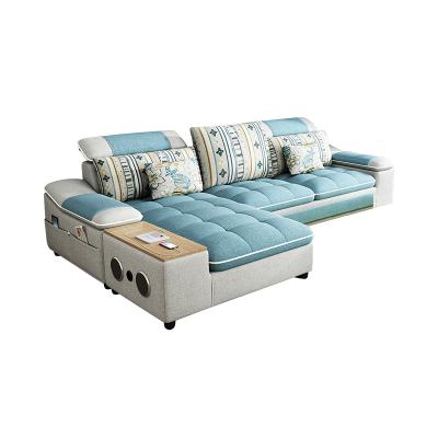 China Bluetooth Stereo Modern Sofa Space Small Sofa Design Bed Sofa Set L Shaped for sale