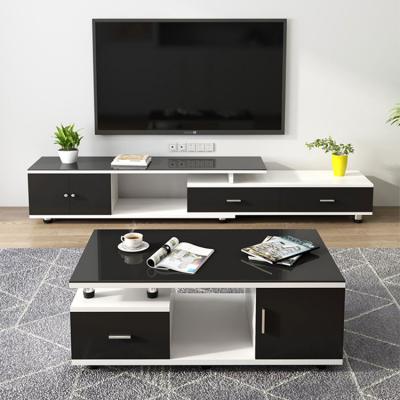 China Only 0.2cbm knock-down coffee table set TV stand and cheap wholesale modern table set living room furniture coffee table for sale