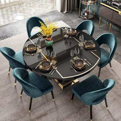 China NEW DESIGN DINING TABLE table with storage induction cooker mirror table sets for sale