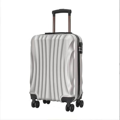 China 2022 High Quality YX16915 Carry On Zipper Closure ABS Material 20inch Woman Travel Luggage Cabin Suitcase With Trolley for sale