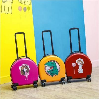 China YX16914 High Quality Fashion Design Customized Pattern Kids Suitcase Small ABS PC Suitcases For School Children Carry On Luggage For Kids for sale