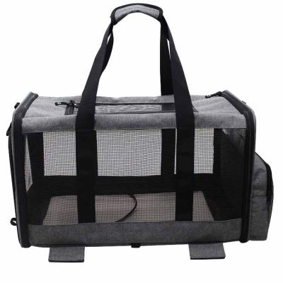 China yx11802 Yoixin Outdoor Pet Carrier Bag Carry Bag For Pet With Viable Transparent Foldable Travel Trolley Outdoor Pet Carrier Bag for sale