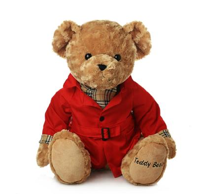 China Children accompany/birthday gifts teddybear plush toy maker with soft ditch coat plush toy for boys play for sale