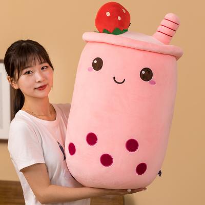 China Children Play Game Wholesale Chinane Milk Tea Cup Plush Toy Boba Milk Tea Plush Toy Bubble Milk Tea Plush Toy for sale