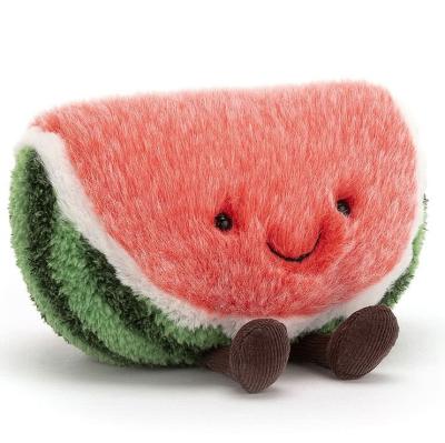 China Children Play Hot Selling Lovely Fruit Stuffed Fruit Watermelon Soft Toy for sale