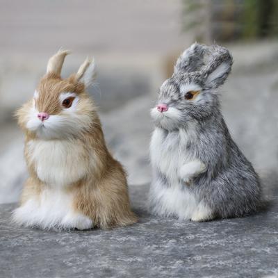 China Mini Pocket Toy Cute Artificial Decoration Simulation Rabbit Plush Toys Children Toys Decorations Animal Birthday Gift Small for sale