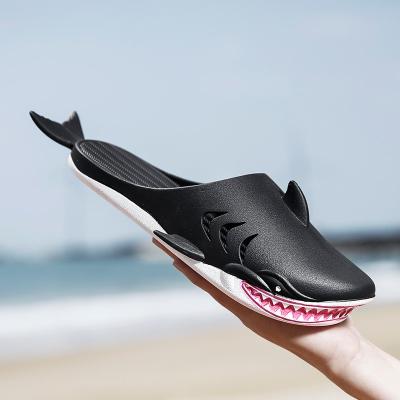 China 2022 Summer Fashion Funny Anti-slippery Shark Shoes Beach Sandals Dropshipping Shark Beach Sandals for sale