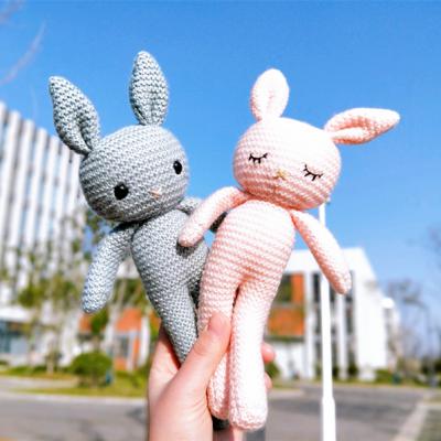 China Plush baby amigurumi bunny, crochet bunny and crochet toy for a newborn or child gift for sale