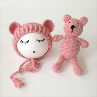 China Wholesales Funny Knitted Teddy Bear Stuffed Toys Baby Amigurumi Animal Toy for sale