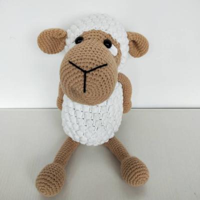 China Promotional Gifts Customized Designed Sheep Crochet Toys Baby Amigurumi Plush Toy for sale