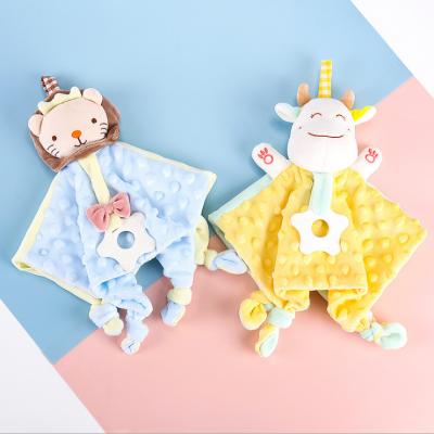 China Kids Play Soft Plush Baby Comforter Blanket Plush Baby Blanket With Animals Toy Stuffed Toy For Baby for sale