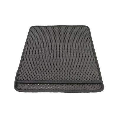 China Double-decker Travel Pet Cleaning And Grooming Pads Not Easy To Crack Eco-Friendly Floor Mat Dog Mat Cat Litter Anti Slip Feeding Mat for sale