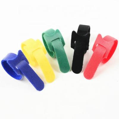 China Durable high quality fitness ties ultra-thin cable tie nylon back to rear self-adhesive cable tie for sale