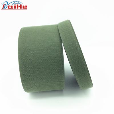 China Black White Colored Different Shapes Sustainable China-made Heat Resistance Flame Retardant Hook Loop Tapes for sale