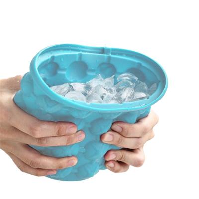 China Viable Wholesale Creative Home Silicone Ice Cube Maker Personality Insulation Quick Cooling Ice Buckets for sale