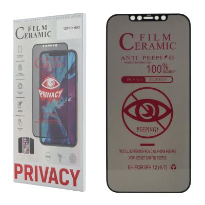 China 9D Anti-Glare Spy Privacy Cell Phone Protector Ceramic Screen Protector For Samsung iPhone 13 Max Pro for sale