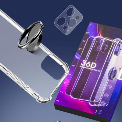 China Hot Selling Mobile Phone SY Amazon 5 in 1 Phone Case Screen Protector Lens Protector Set Suit For iphone 13 pro max For Samsung A52 for sale