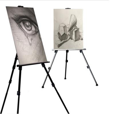 China Durable Size Artist Display Light Weight Metal Drawing Tripod Adjustable Folding Painting Easel Stand for sale