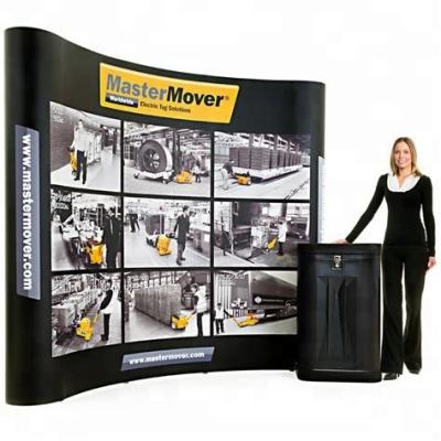 China Durable Portable Pop Fabric Trade Show Display Banner Backdrop Stand for sale