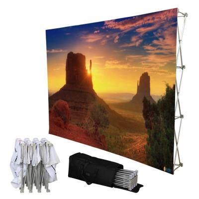 China Pop Durable Display Tension Fabric Banner Cardboard Box Display Stand for sale