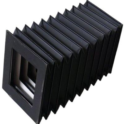 China Small Compression Flexible Laser Cutting Square CNC Machine Cover Device Guide Shield Guard Accordion Bellows Dust Cover Bellows for sale