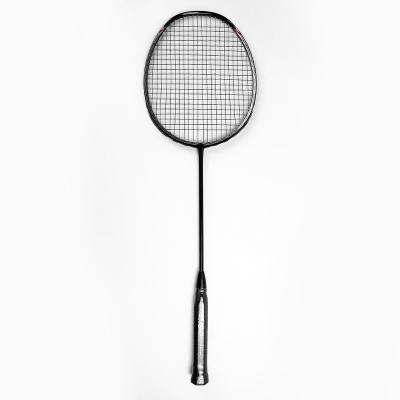 China Eastic & Durable Hot Selling Badm Professional Racket Flight Stability Badminton Racket Carbon Durable Custom Fiber Badminton Black for sale